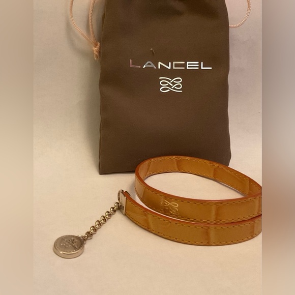 NIB Lancel Paris Double Wrap Leather Bracelet w/ Coin Charm • Made in France - Picture 2 of 10